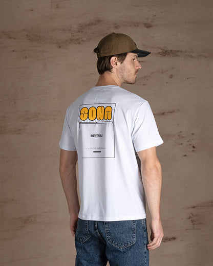White printed Cotton T-shirt