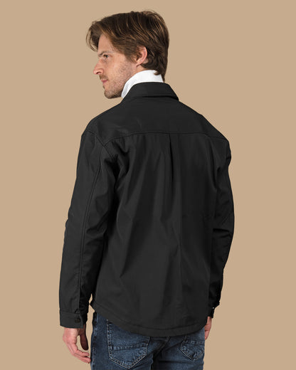 Black waterproof winter shirt