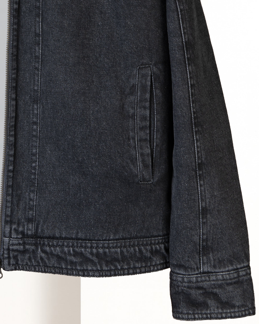 Black Lined Denim Jacket