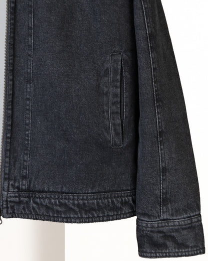 Black Lined Denim Jacket