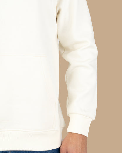 Off-White Knitted Cotton Hoodie