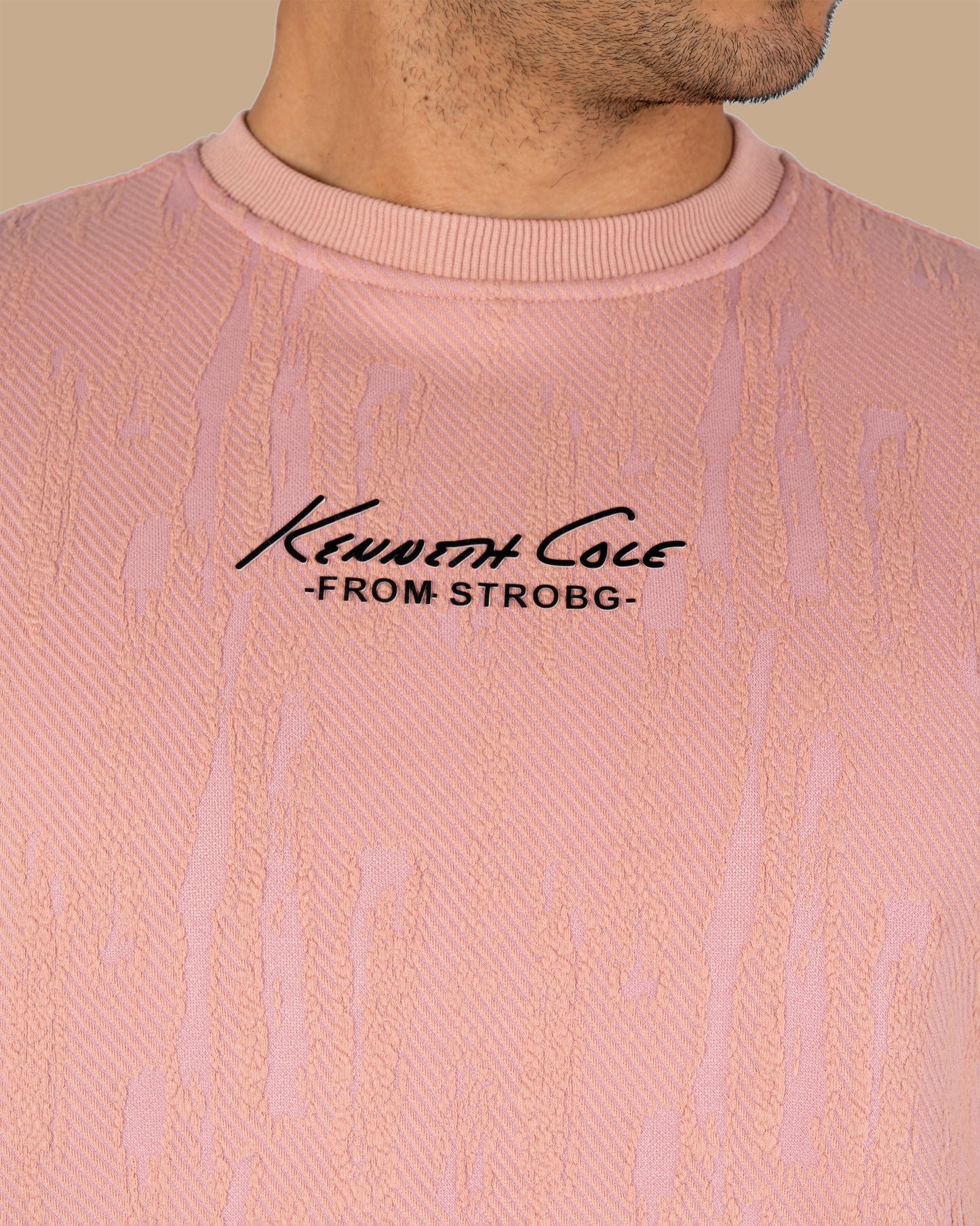 Rose Round-Neck Printed Cotton Hoodie