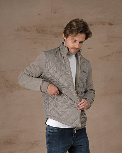 Gray Regular fit waterproof jacket