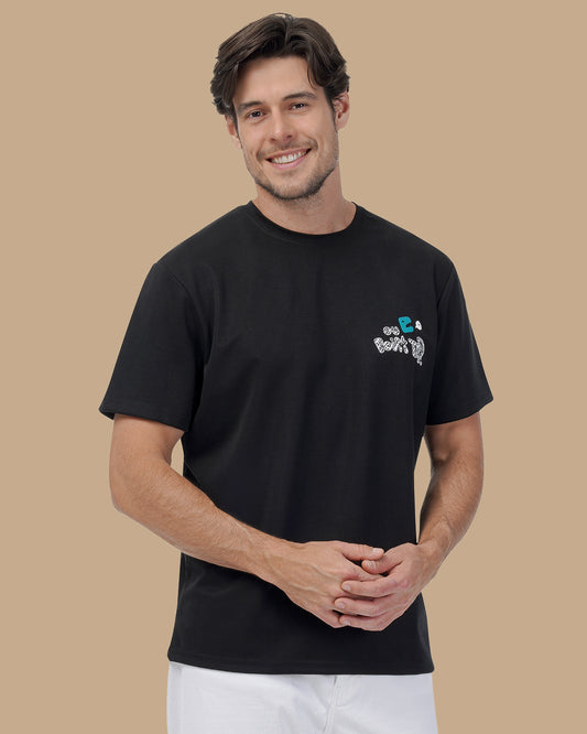 Black Cotton T-shirt