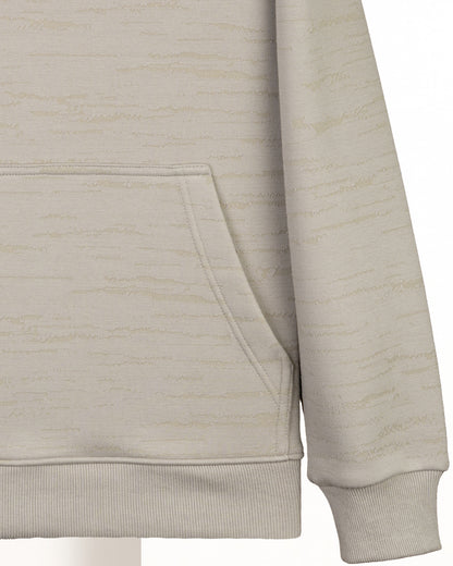 Grey Knitted Cotton Hoodie