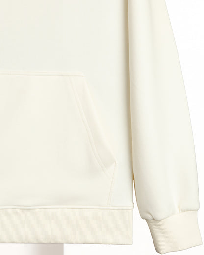 Beige Cotton Hoodie (Big Size)