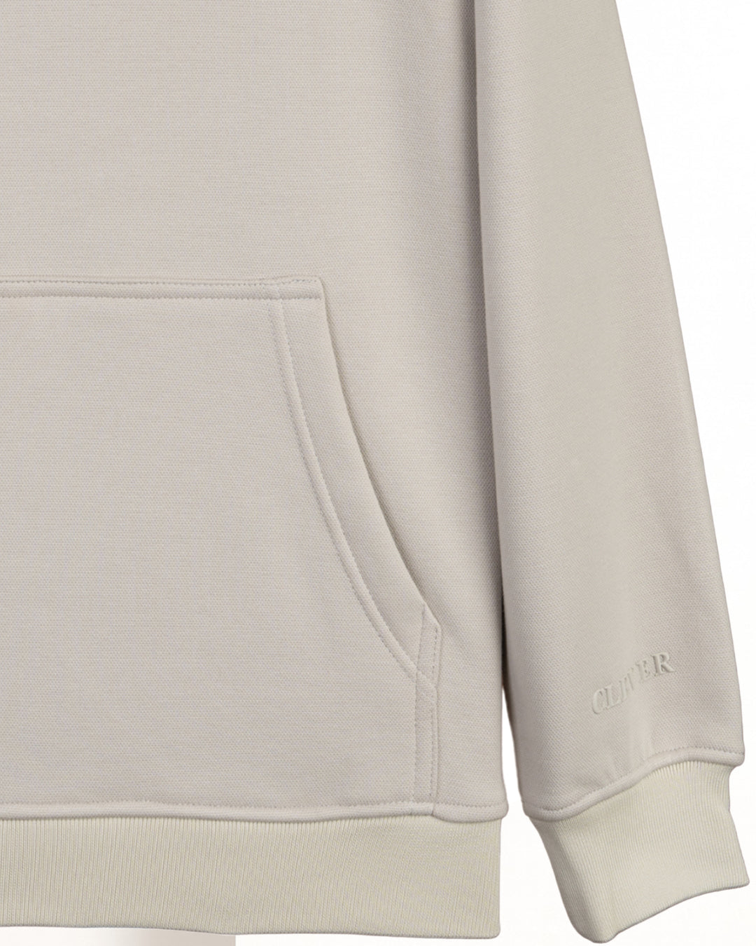 Medium-Beige Basic Cotton Hoodie