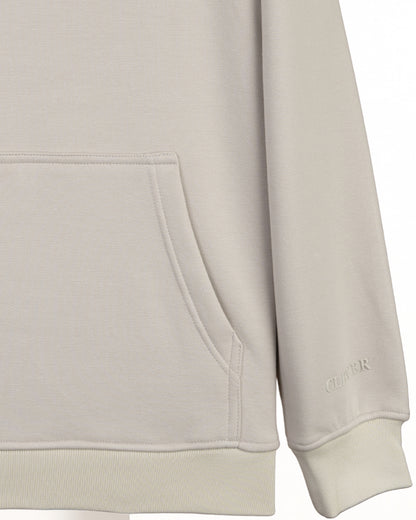 Medium-Beige Basic Cotton Hoodie