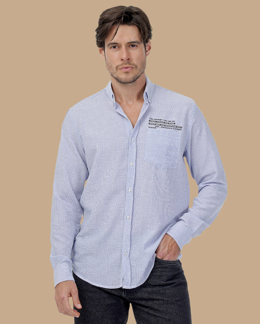 Blue Cotton shirt