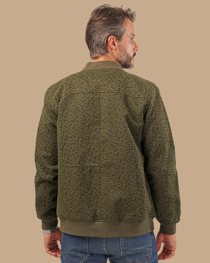 Oil Fur-Lined Wool Jacket