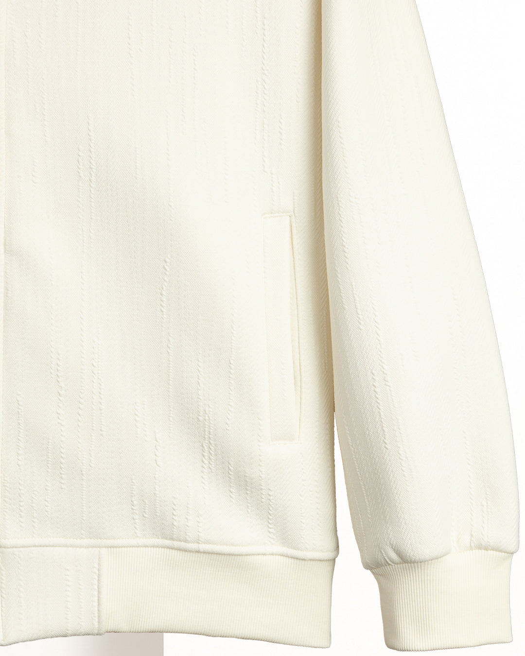 Off-White Full-Zipper Cotton Hoodie