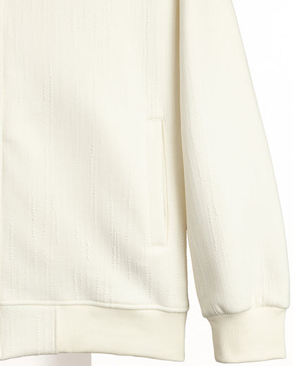 Off-White Full-Zipper Cotton Hoodie