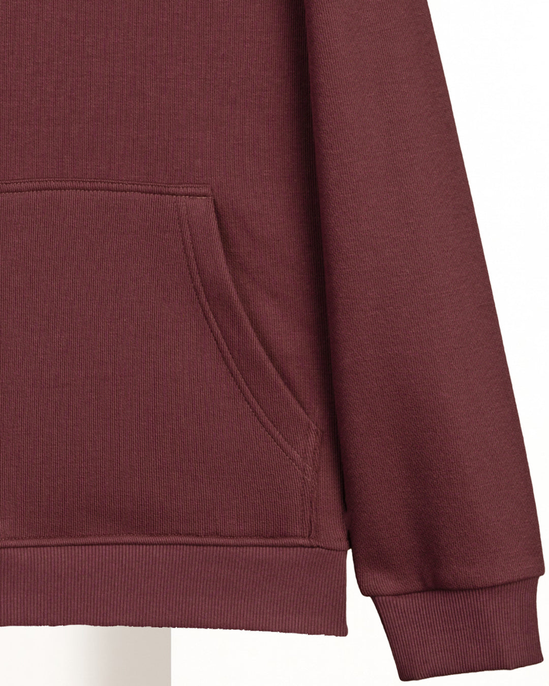 Red Printed Cotton Hoodie