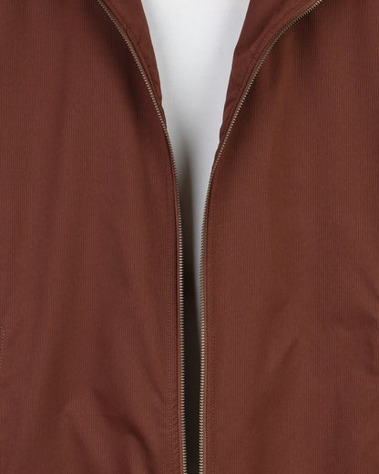 Burgundy Gabardine Winter Jacket with Fur Lining