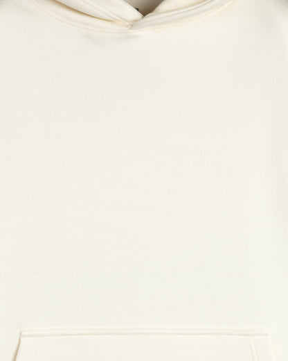 Off-White Knitted Cotton Hoodie