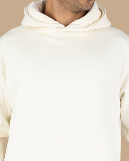 Off-White Knitted Cotton Hoodie