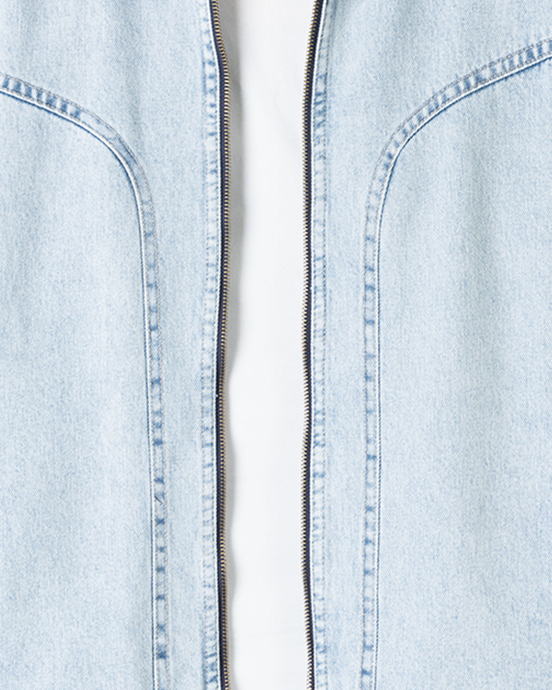Ice-Blue Lined Denim Jacket