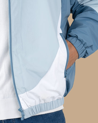 Indigo Color-block Sport Waterproof Jacket