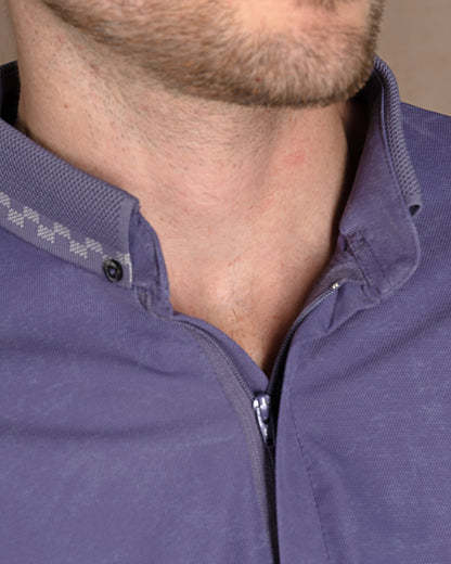 Mauve Turkish cotton Polo Shirt Short sleeves
