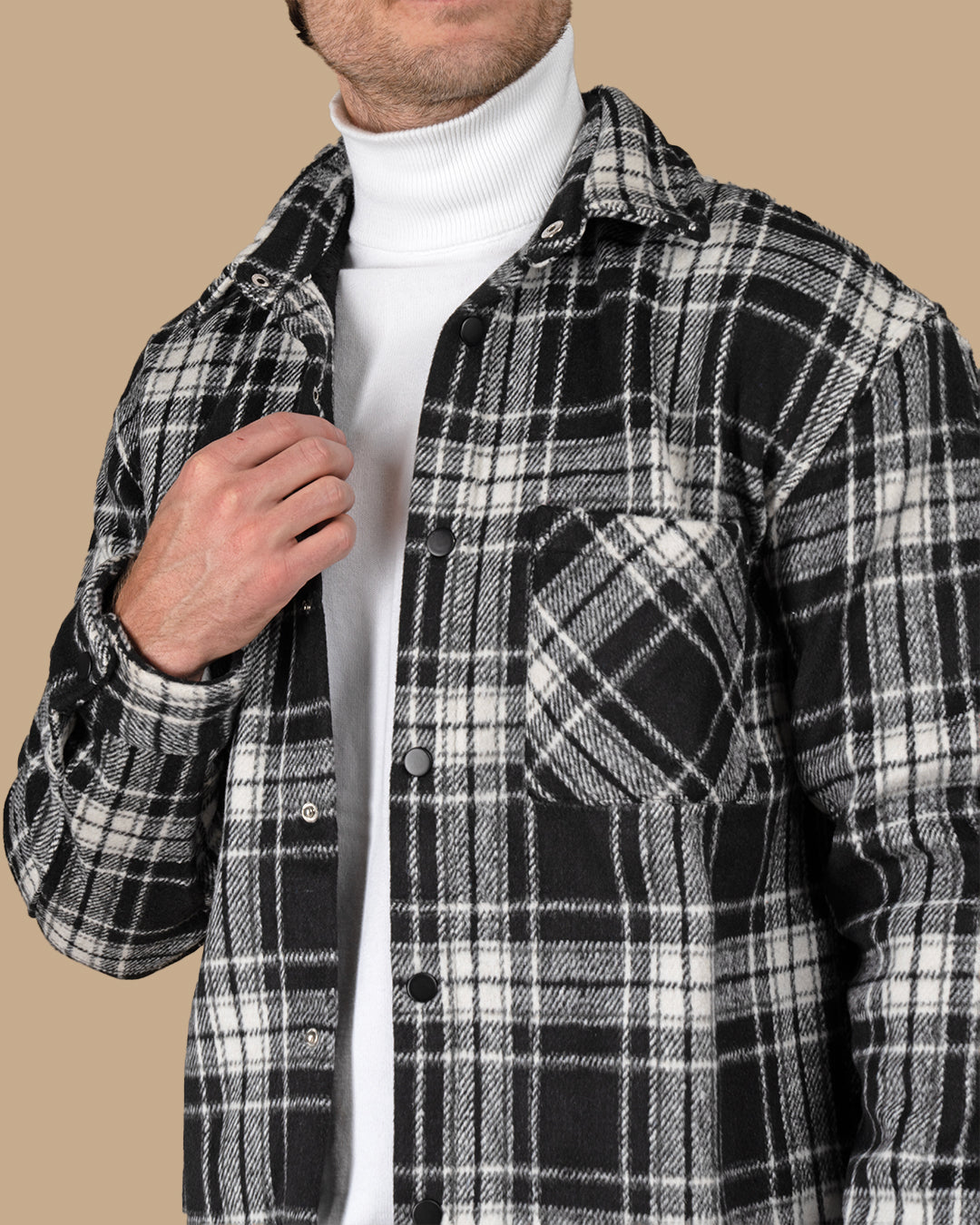 Black Flannel checkered winter shirt