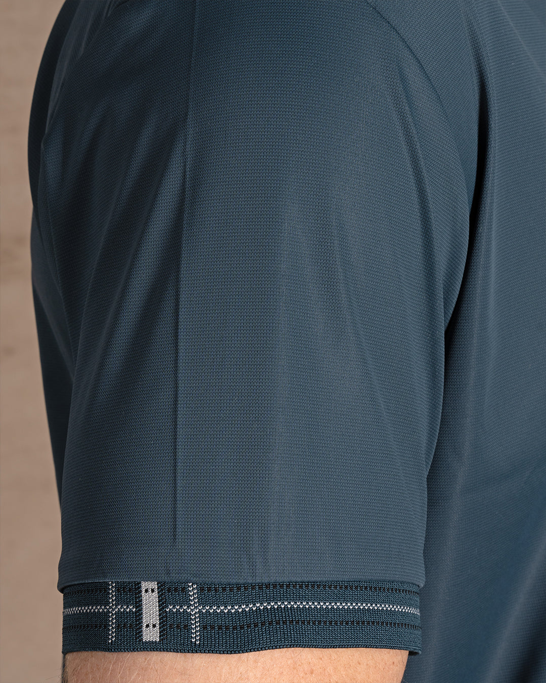 Dark Genzari cotton Polo Shirt Short sleeves