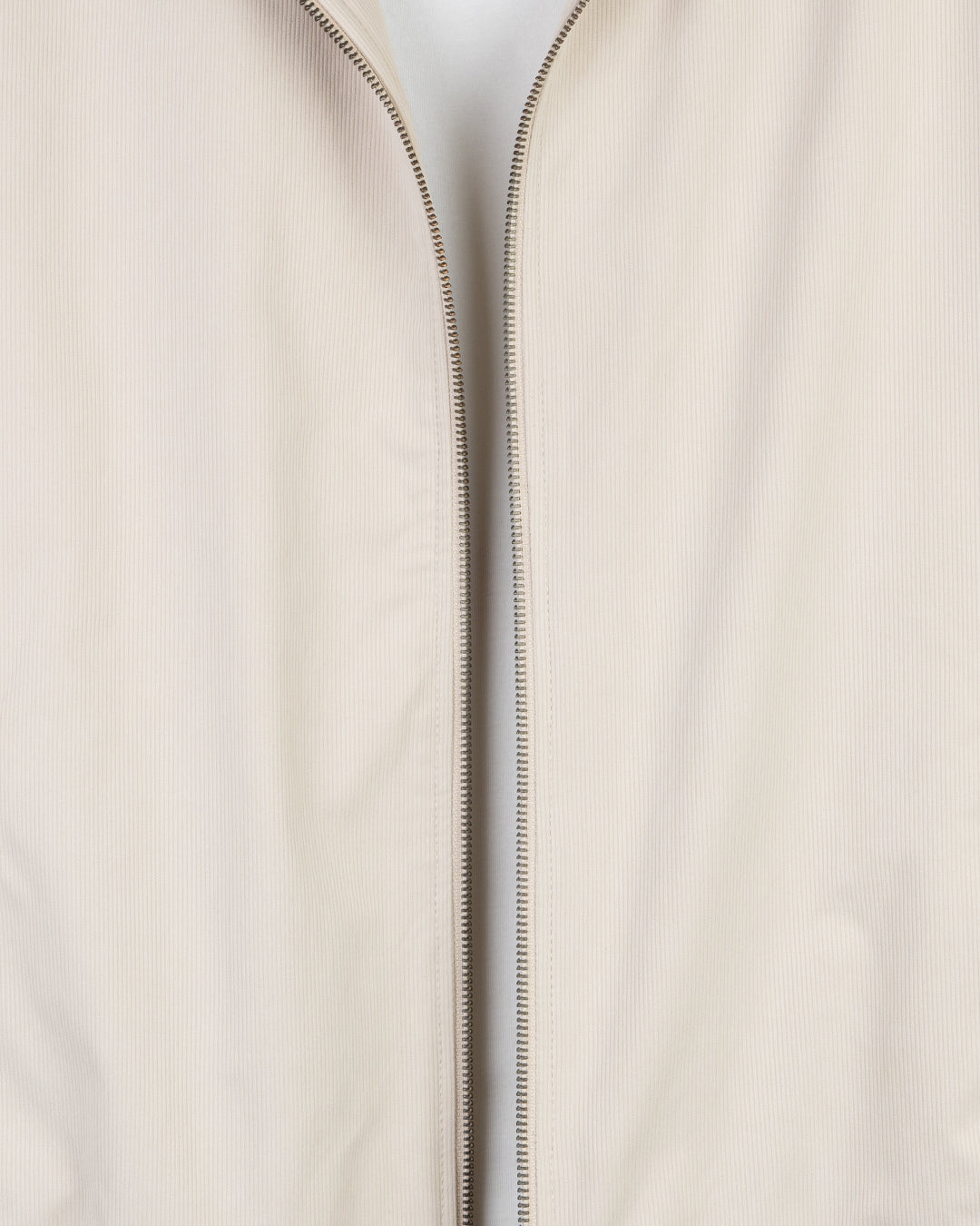 Beige Gabardine Winter Jacket with Fur Lining