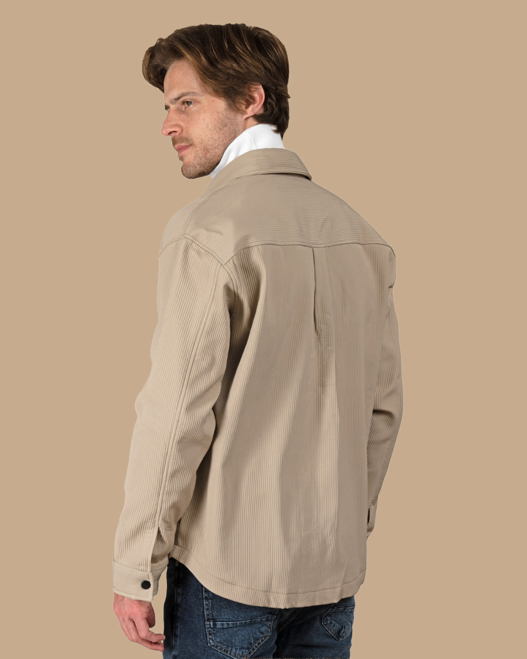 Dark Beige waterproof winter shirt