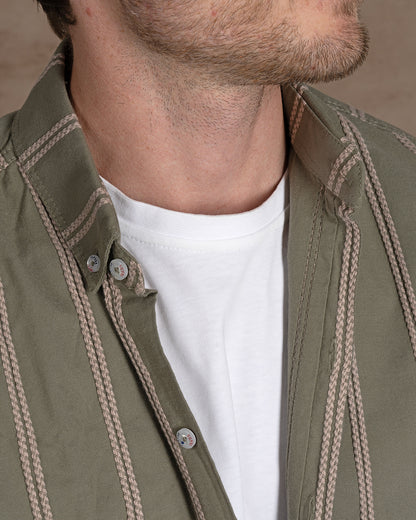 Oil striped Cotton shirt