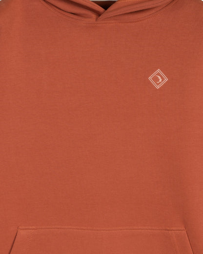 Men's Classic Minimalist Hoodie - Rust (Brick)