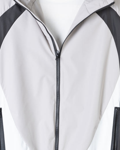 Black Color-block Sport Waterproof Jacket