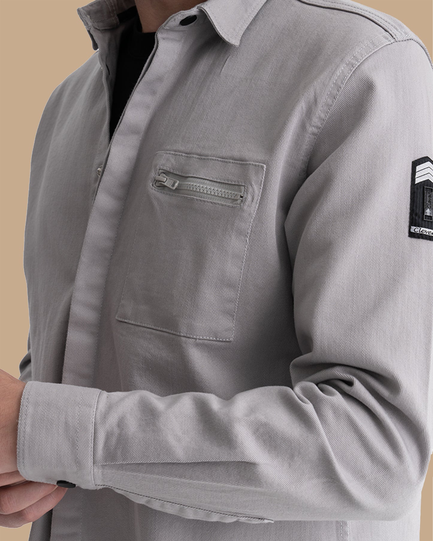 Grey Winter Cotton Shirt