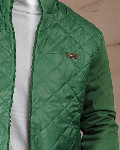 Green Regular fit waterproof jacket