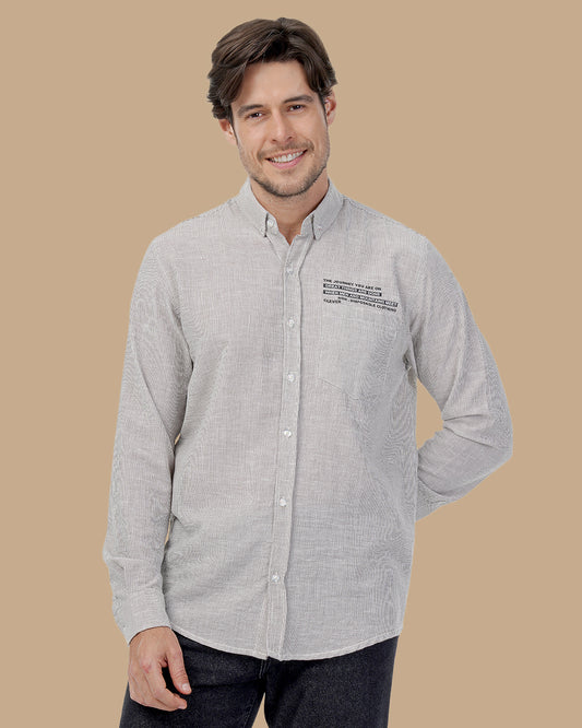 Brown Cotton shirt