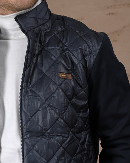 Navy Blue Regular fit waterproof jacket