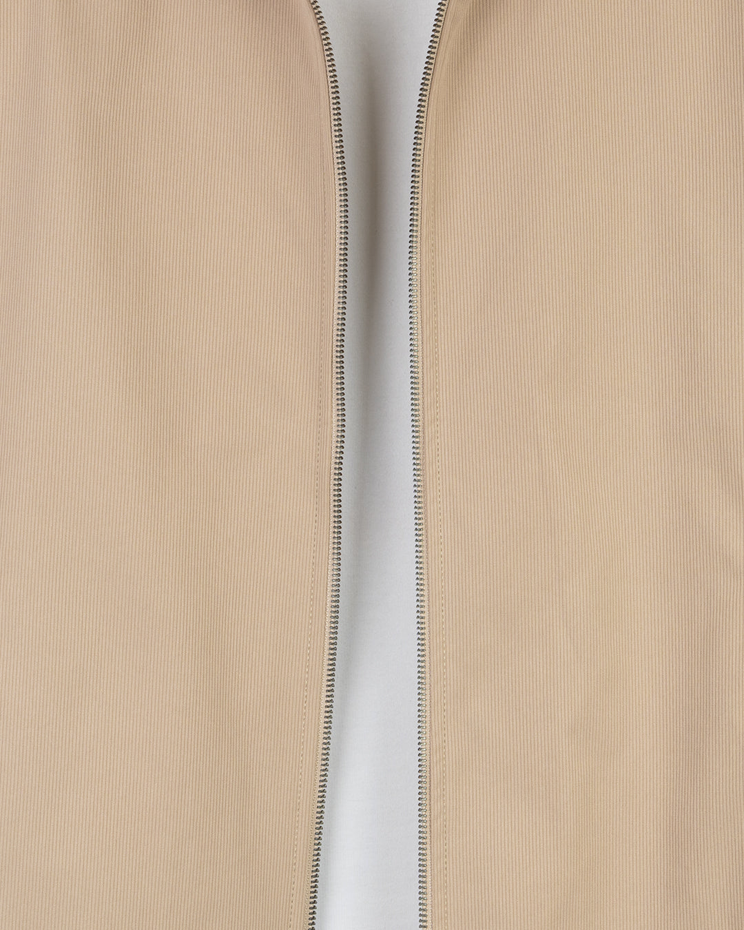Camel Gabardine Winter Jacket with Fur Lining