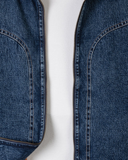 Navy Lined Denim Jacket