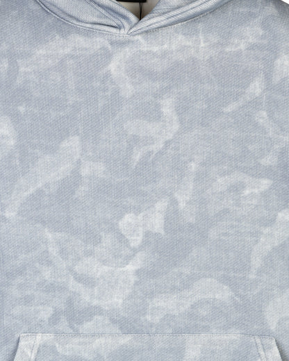 Navy patterned Velvet Hoodie