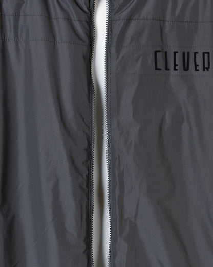 Black Clever Half-Neck Waterproof Jacket