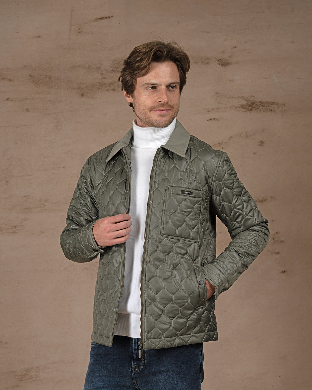 Oil Regular fit waterproof jacket