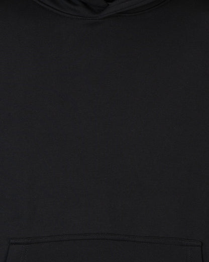 Black Basic Cotton Hoodie