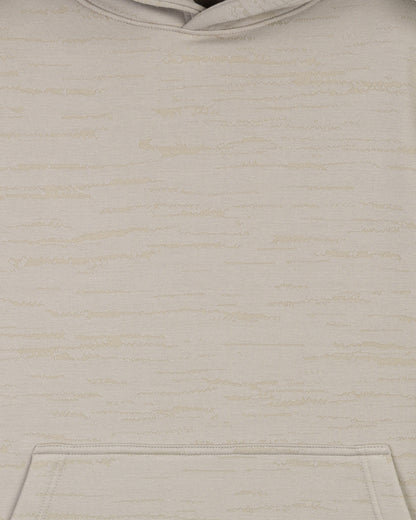 Grey Knitted Cotton Hoodie