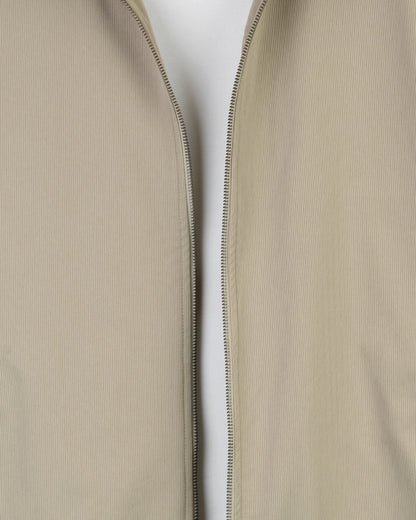 Caffee Gabardine Winter Jacket with Fur Lining