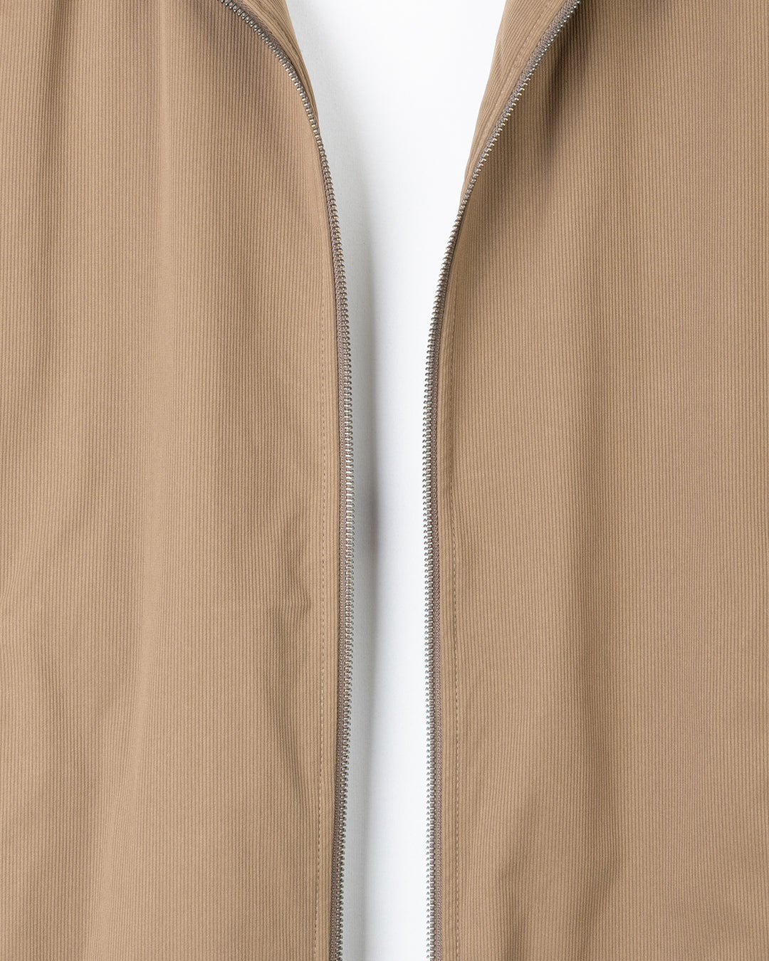 Light-Brown Gabardine Winter Jacket with Fur Lining