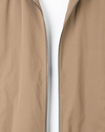 Light-Brown Gabardine Winter Jacket with Fur Lining