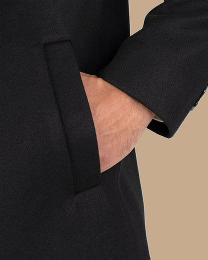 Black Classic Wool Long Coat