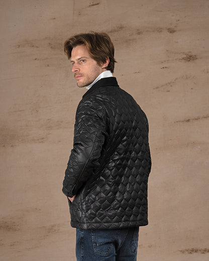 Black Regular fit waterproof jacket