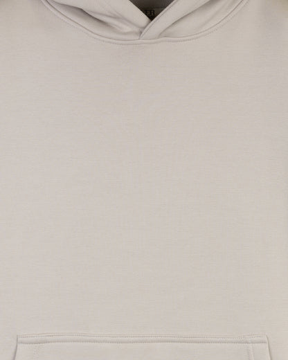 Medium-Beige Basic Cotton Hoodie