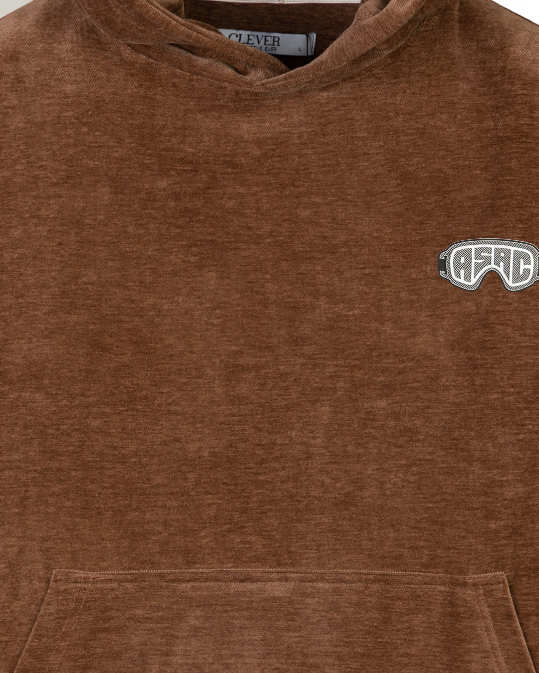 Camel Plain Velvet Hoodie