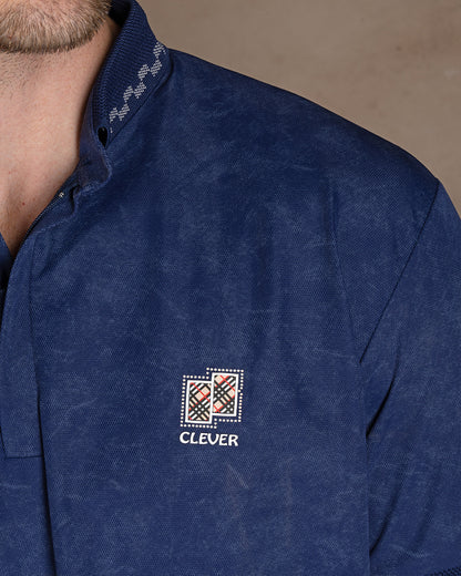 Navy Blue Turkish cotton Polo Shirt Short sleeves
