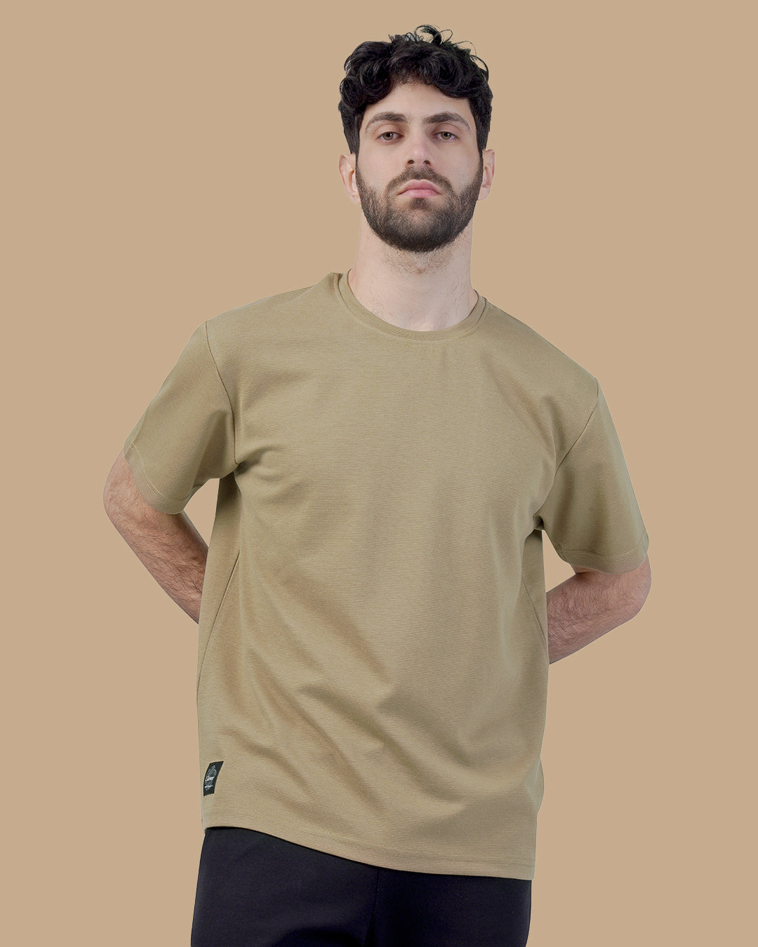 Medium Beige Cotton T-shirt
